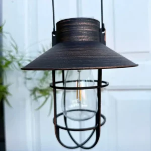 Lampe med solceller – Black factory