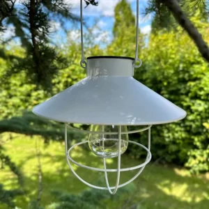 Lampe med solceller - White factory