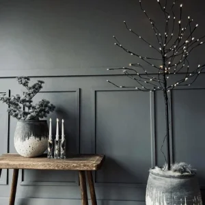 LED-tre med timer 110 cm - Batteriboks godkjent innendørs / utendørs