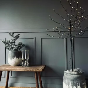 LED-tre med timer 150 cm - Batteriboks godkjent Innendørs / Utendørs