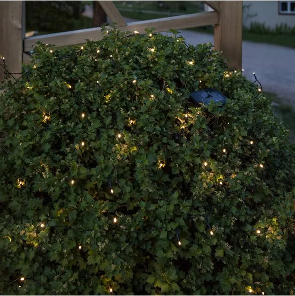 LED solcelle-lyskjede - Ekstra kraftig med 200 LED