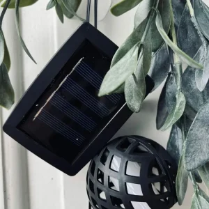 LED solcelle-lyskjede med 6 FLAME-kuler