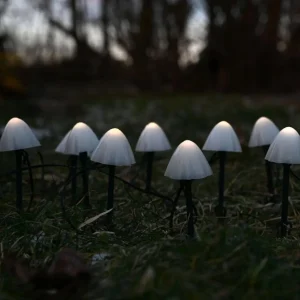 Lyskjede MUSHROOM med solceller