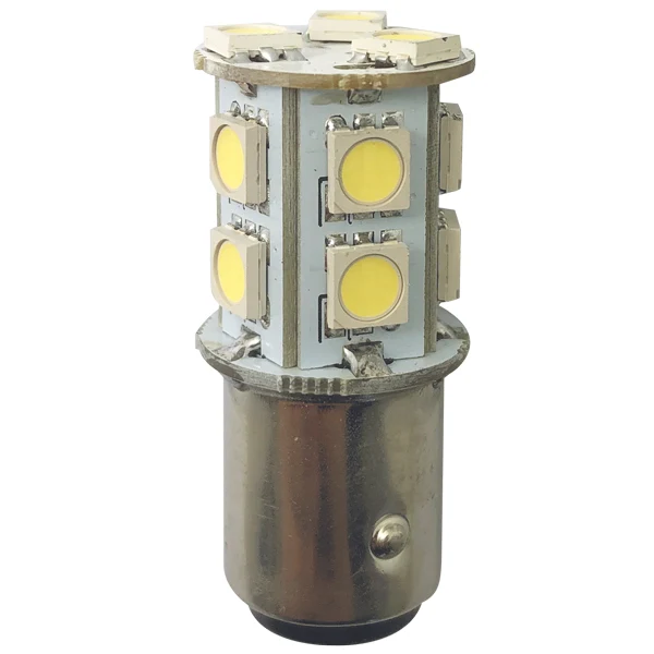 1852, LED lanternepære BAY15D Ø19x43mm 10-36Vdc, 2 stk, 2,2 W, 2700K, 160 Lumen