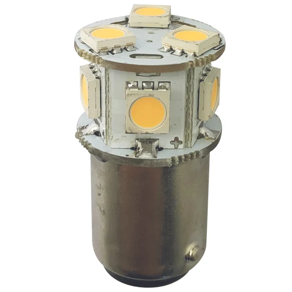 1852, LED-bajonett BA15D Ø19x33mm 10-36Vdc, 2 stk, 1,4 W, 2700 K, 140 lumen