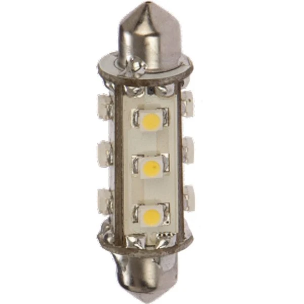 Nautacled, navigasjons-LED-pinolpære 42mm - rød, 10W, 10-35V