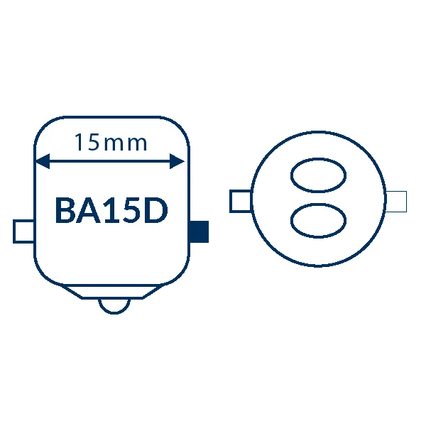 Nautcled, bajonett LED-pære BA15D, 1,4 W, 2700 K, 140 Lumen