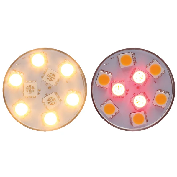 Nautcled, bajonett LED-pære BA15S - Rød/hvit, 10-35V DC, 2700K, 80 lumen