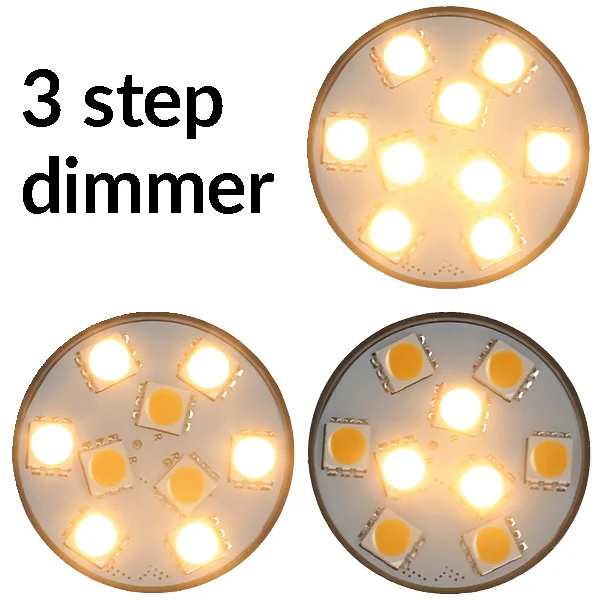 Nautcled, bajonett LED-pære - 3 trinn, BA15S, 10-35V, 2700K, 60-180 lumen