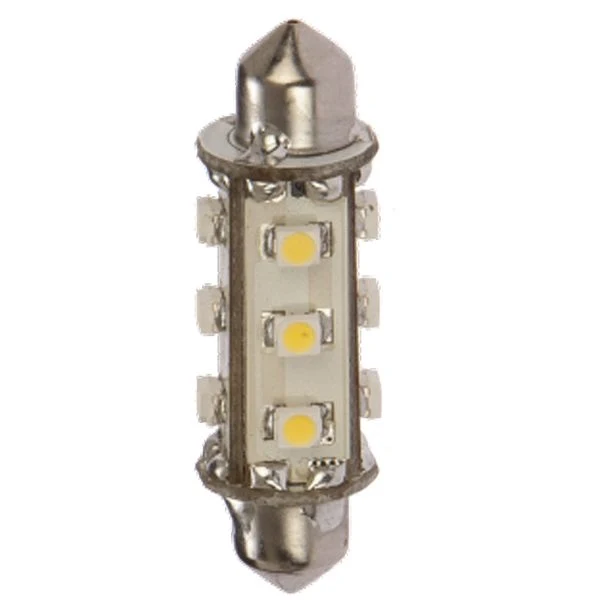 Nautcled, Pinol-pære 42mm, 1,2W, 10-35V DC, 2700K, 100 Lumen