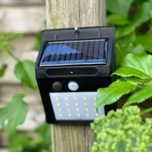 Lampe med sensor - Solceller