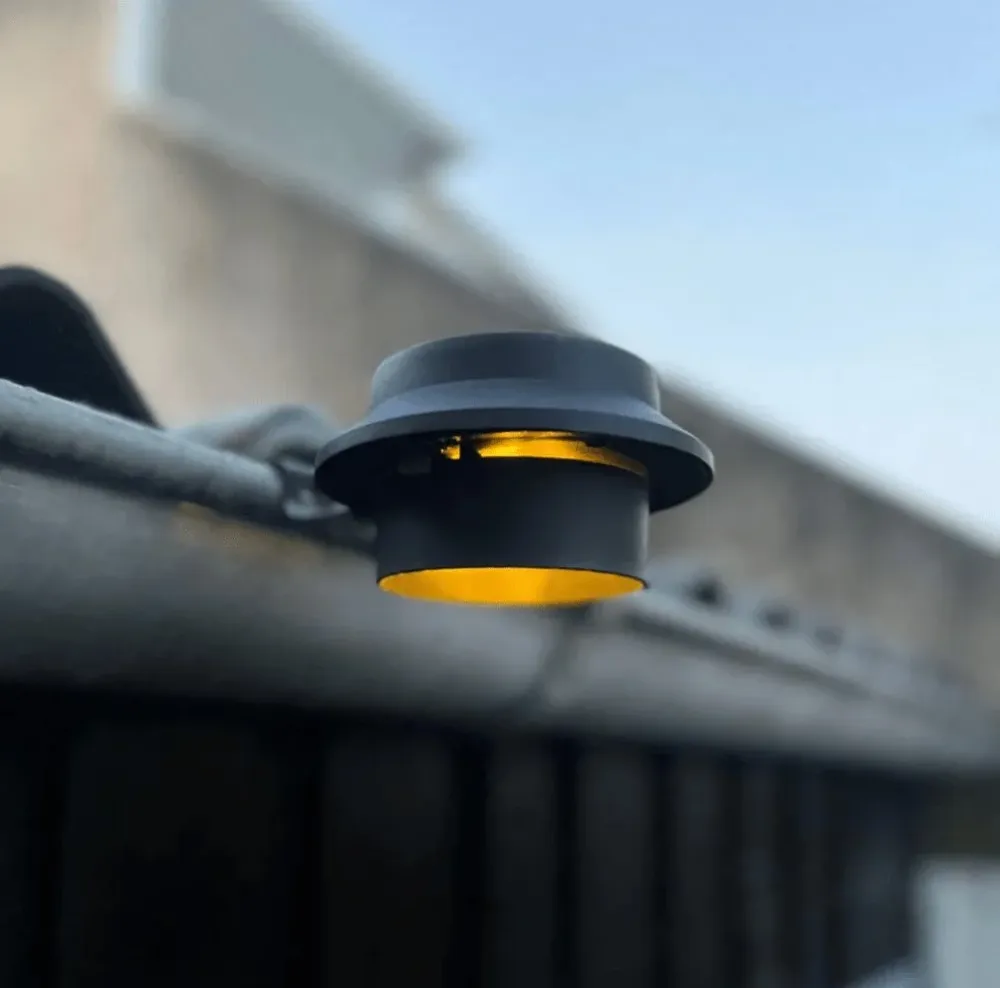 Solar takrenne-lampe – 2 stk