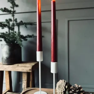 LED Stakelys 2 stk - Rød 28 cm