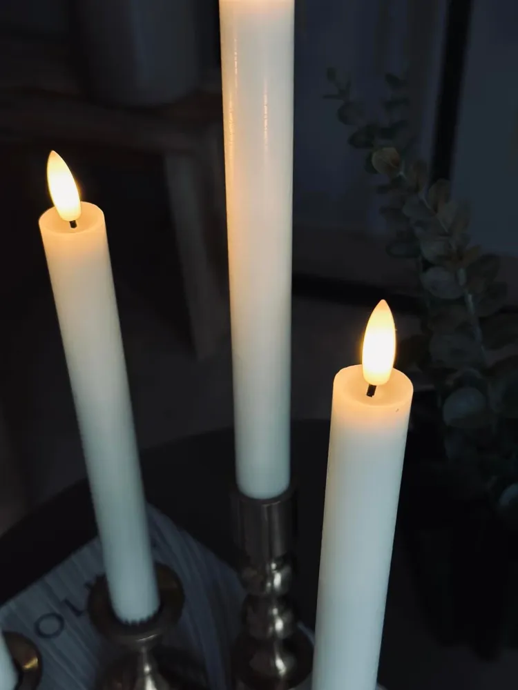 LED Stakelys 4 stk - Hvit