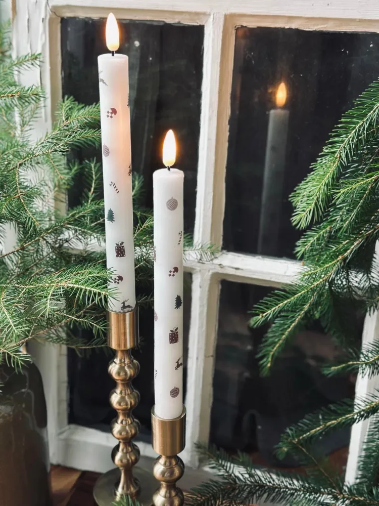 LED Stakelys 2 stk - Julemotiv