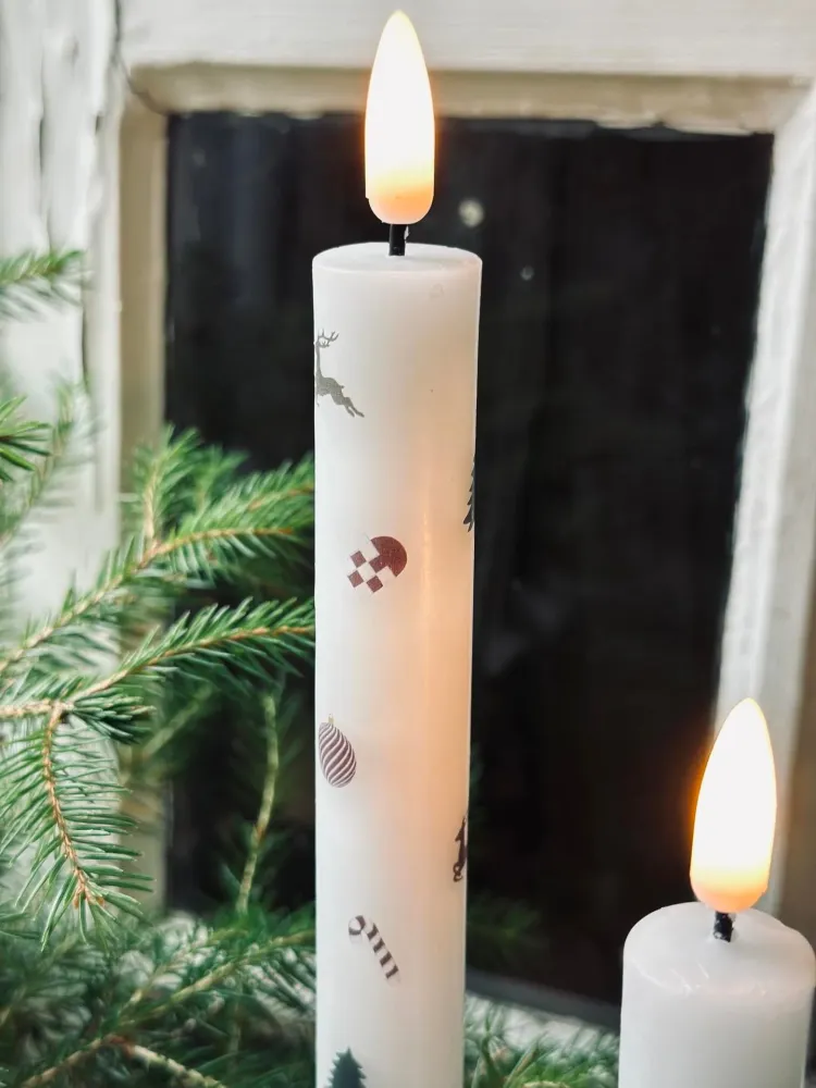 LED Stakelys 2 stk - Julemotiv