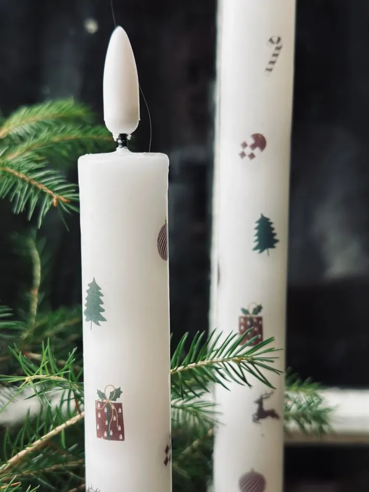 LED Stakelys 2 stk - Julemotiv
