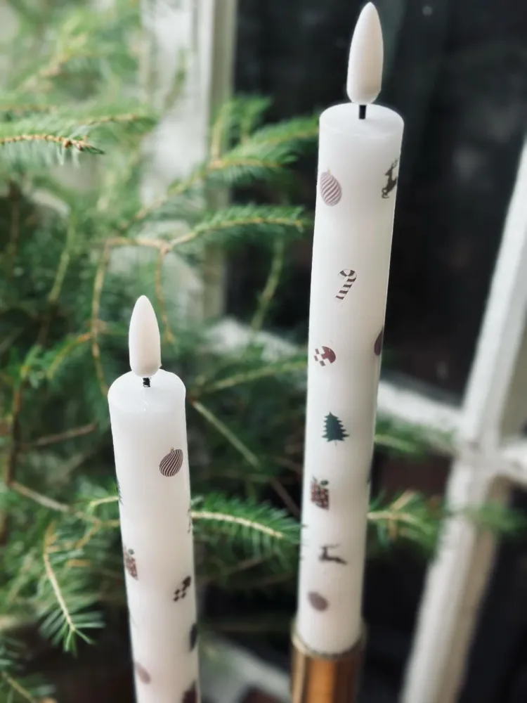 LED Stakelys 2 stk - Julemotiv