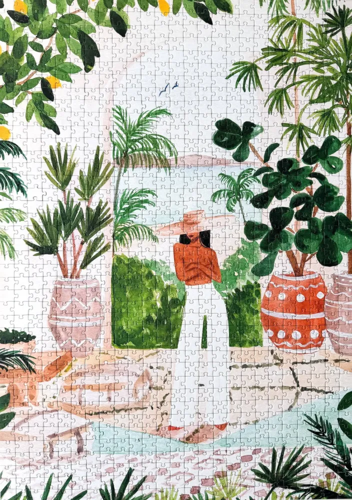 Peaceful Morocco Puslespill 1000 brikker – Illustrert av Sabina Fenn