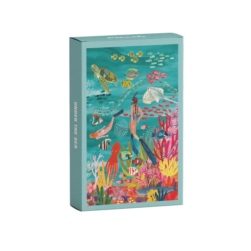 Under Sea Minipuslespill – Illustrert av Rhi James (99 brikker)