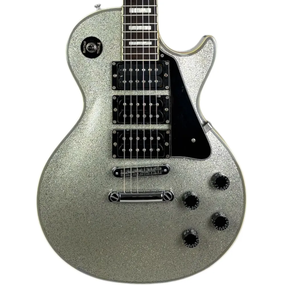 Burny Les Paul - Sølvglitter