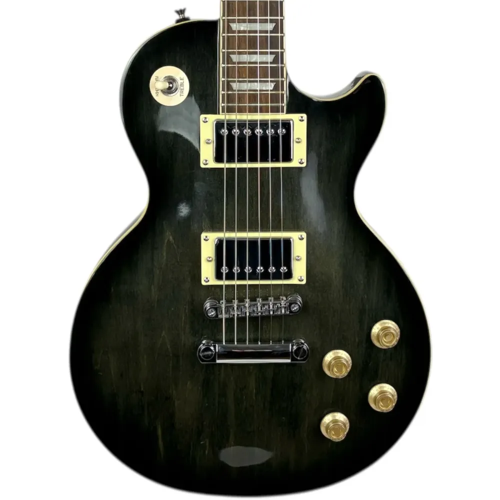 Epiphone Les Paul Tribute 2010 - Gjennomsiktig Svart