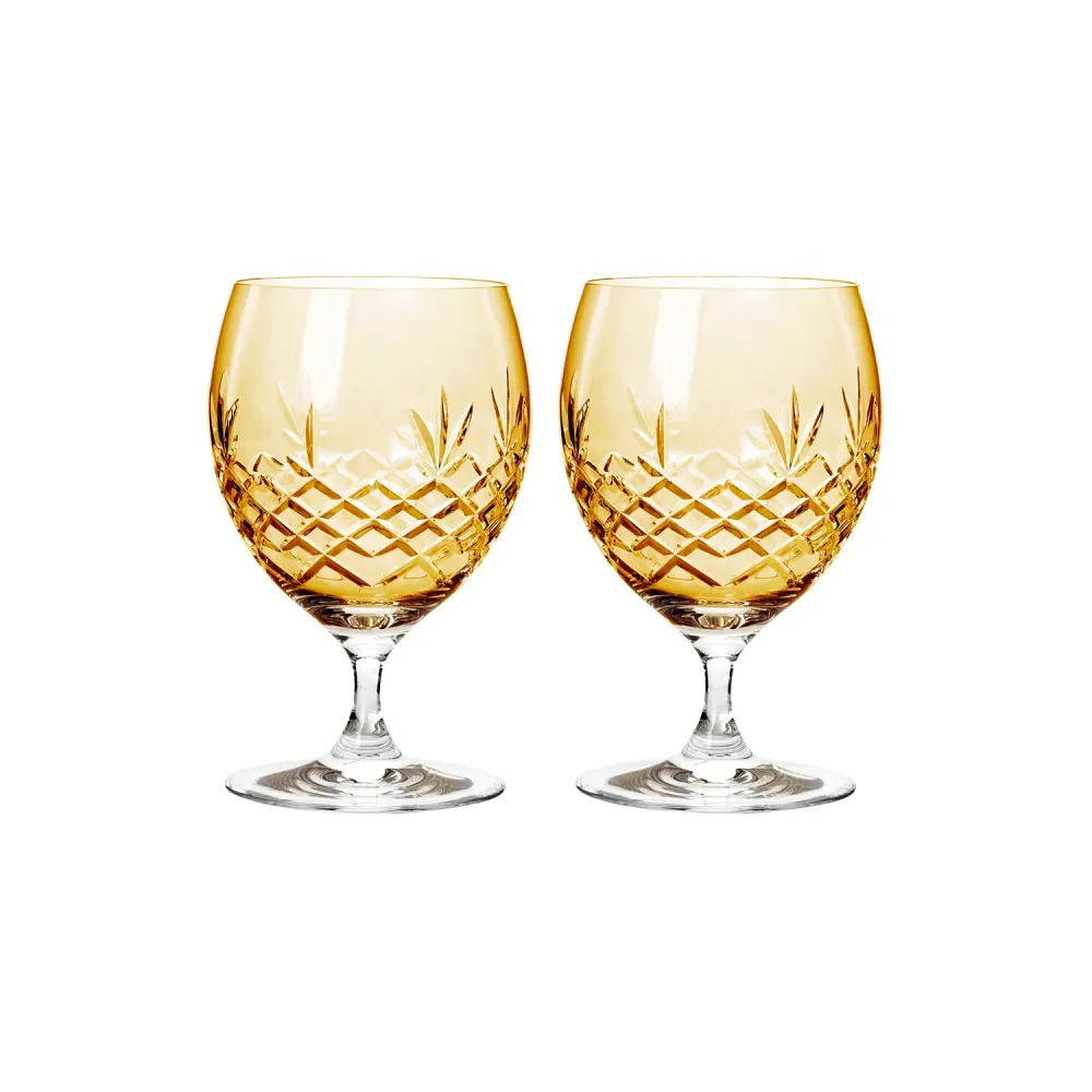 Crispy Eightball Citrine // Gul - 2 stk.