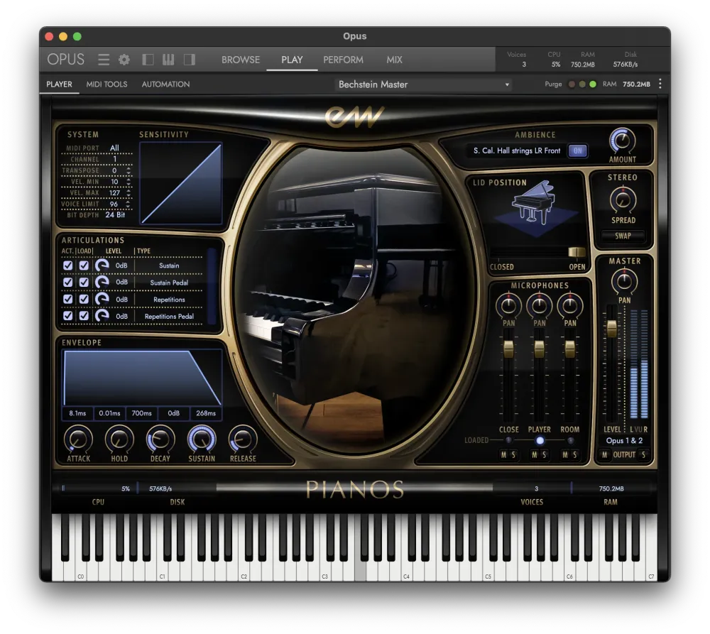 BECHSTEIN D-280 PLATINUM