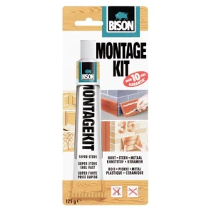 Bison, monteringslim 125g - polykloroprengummi, rør