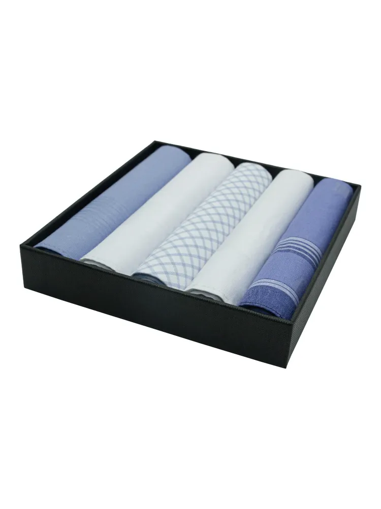 LOMMETØRKLE 5PK BLÅ ASS Blå