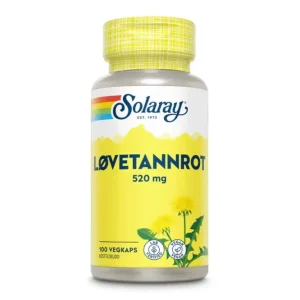 Solaray Løvetannrot 520 mg – Styrker Leverens Avgiftning og Fordøyelse