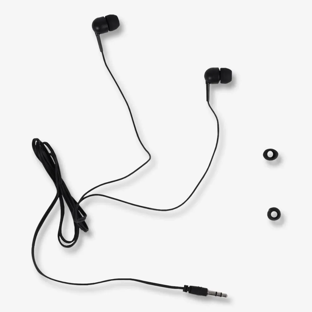 Svarte -ear hodetelefoner med jack