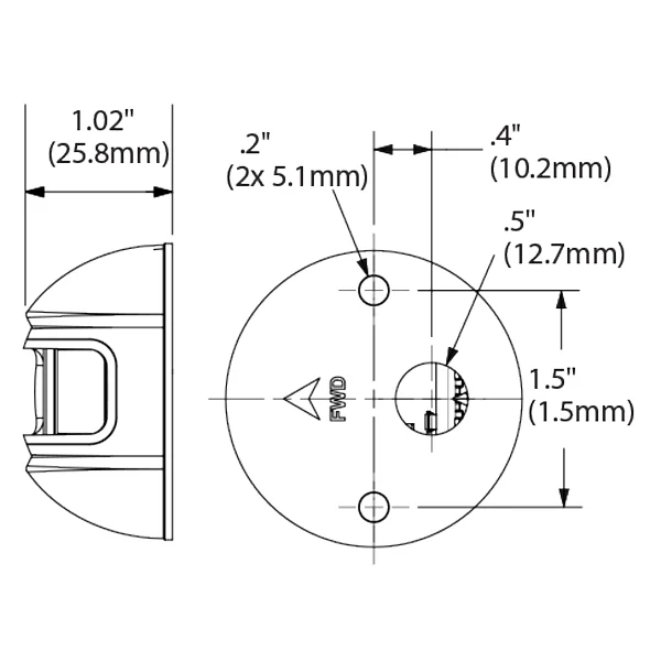 Attwood, LED-lanternesett, sidemontert styrbord/akter, 12V, 2NM, 19009:2015
