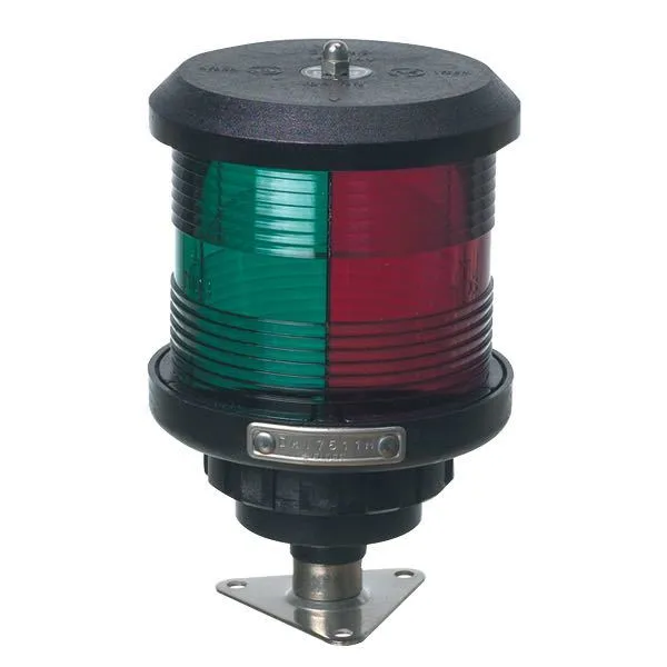 DHR, Lanterne på fot, Tricolor, 20m, IP56, Solas godkjent, 140mm, BAY15D