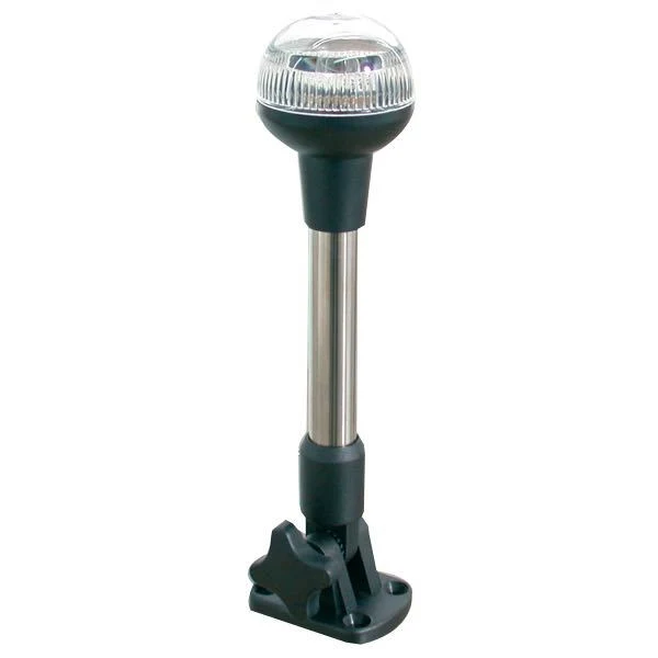 Lanternemast 12V, 10W, 238 mm, 360º hvit lysvinkel