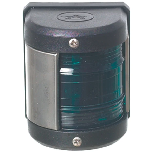 LED-lanterne styrbord, 12V, 0,54W, IP65, 1 NM, 112,5º grønn lysvinkel, 64 mm x 55 mm x 75 mm