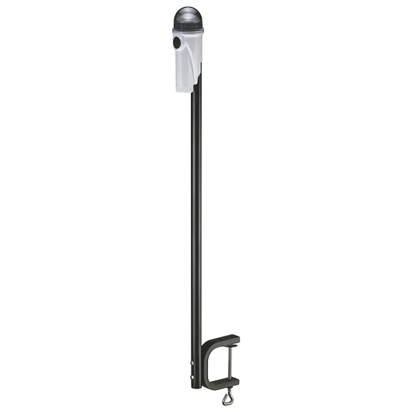 LED-lykt joller og småbåter, 360° hvit, 3 AAA-batterier, montert på 50 cm arm, USGN 1nm, armdimensjon: 6,2 cm