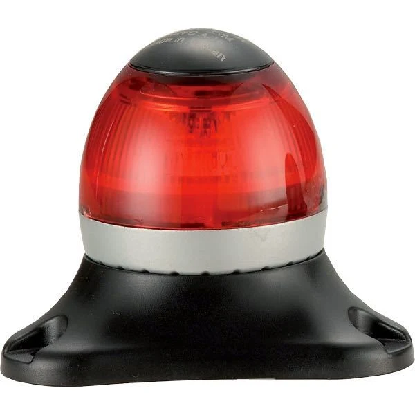 LED-signallanterne, 360º rød lysvinkel, 9-30 Vdc, IP67, 1,2 W, 2 m kabel