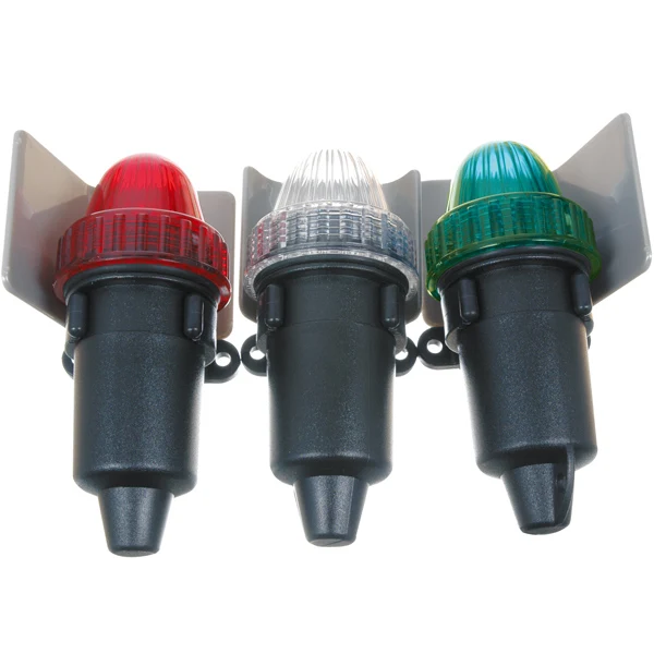 Nødlyktsett LED 3 x AA batterier, plast