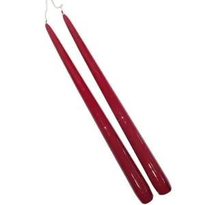 Lakk stakelys - rød - 32 cm
