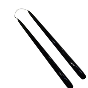 Lakk stakelys - svart - 32 cm - pr par