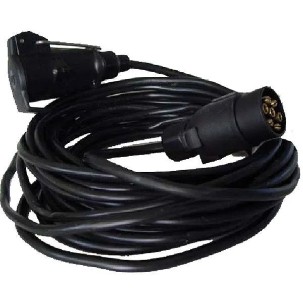 Skjøtekabel 7-pins kontakt tilhengerlys, 5 m