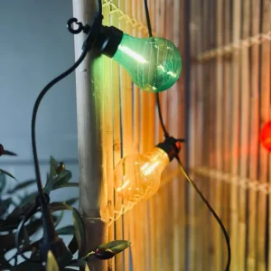 Suppleringssett lyskjede med 10 ekstra LED-lys - Farget