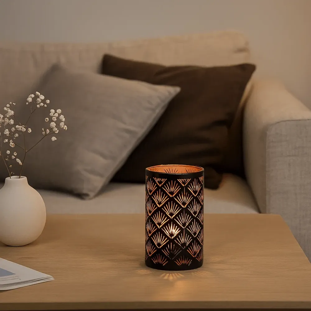 Nata LED lyslykt palme