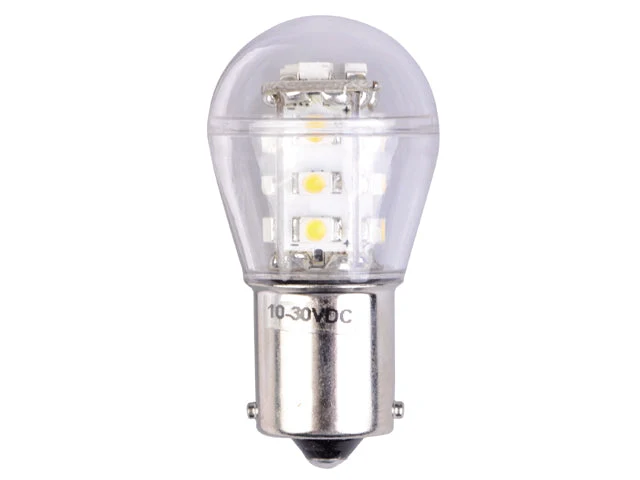 Talamex, LED bulb15 LED-lampe, 10-30V BA15S, 1,6W, 140 Lumen, 2700K, Dimbar (1 stk)