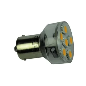 Talamex, LED bulb6, 10-30V BA15s LED-lampe, 1,0 Watt, Varm hvit (3000 Kelvin)