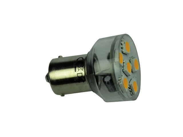 Talamex, LED bulb6, 10-30V BA15s LED-lampe, 1,0 Watt, Varm hvit (3000 Kelvin)