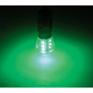 Talamex, LED pære15 10-30V Bay15d LED lampe grønn