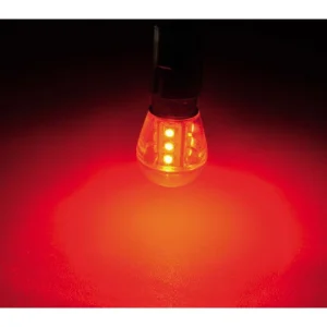 Talamex, LED pære15 LED-lampe, 10-30V Bay15d Rød (1 stk.)