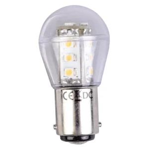 Talamex, LED-pære 15, 10-30V, BA15d, 140 lumen, 1,6 watt, kan dimmes (1 stk.)